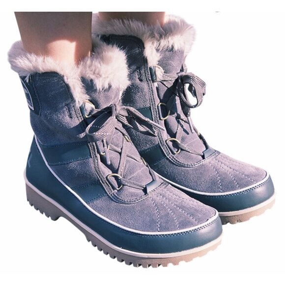 SOREL Tivoli II Waterproof Winter Boot 40.5 9.5 Faux Fur Cuff Suede Insulated - Picture 4 of 10
